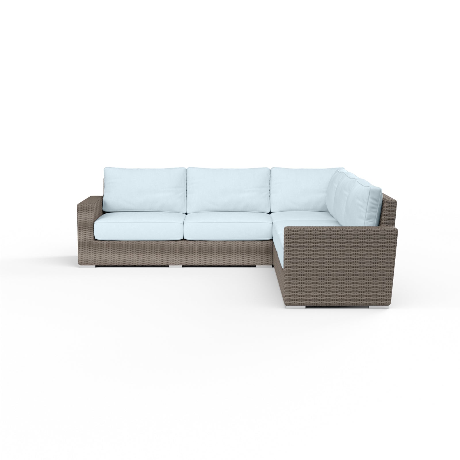 Coronado Sectional in Canvas Skyline w/ Self Welt