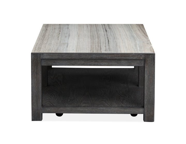 Plum Creek Ravenwood Black Rectangular Cocktail Table With Casters - T5990-43