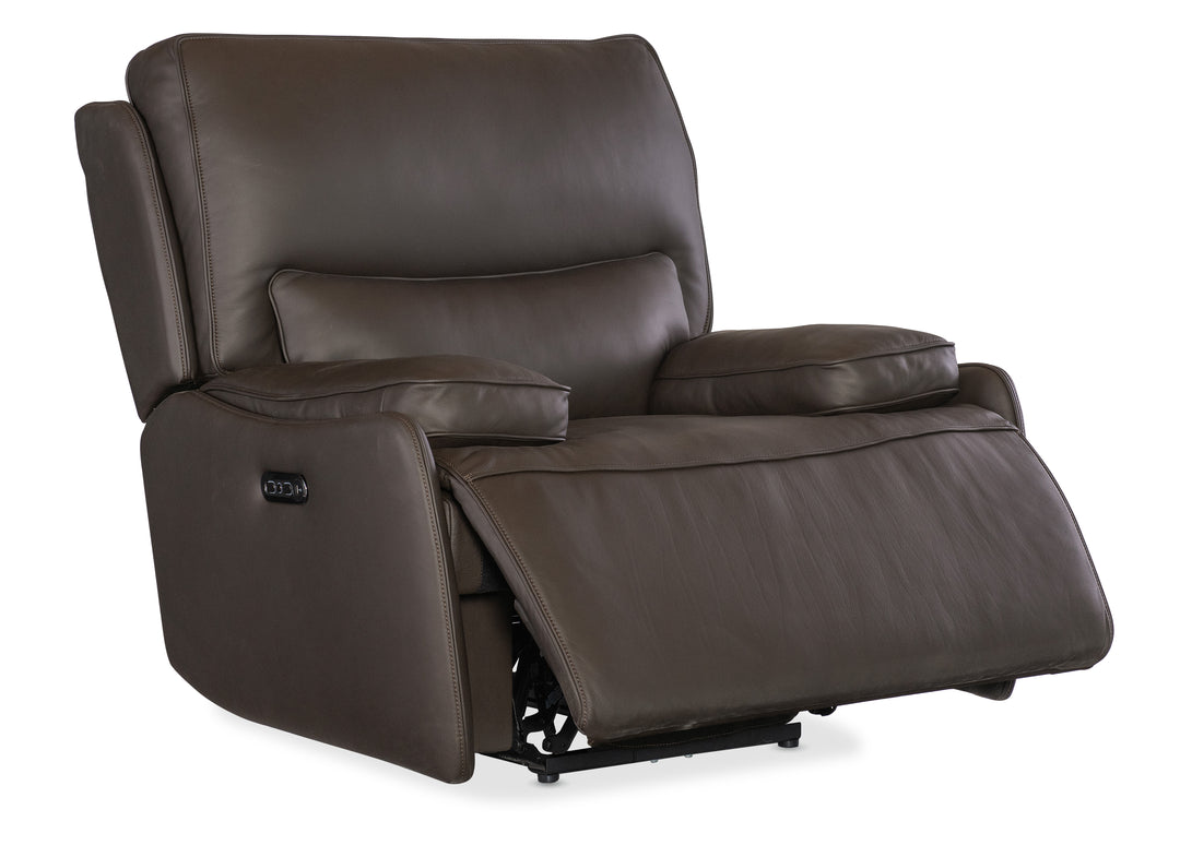 American Home Furniture | Hooker Furniture - Kramer Zero Gravity Power Recliner w/ Power Headrest - Brown