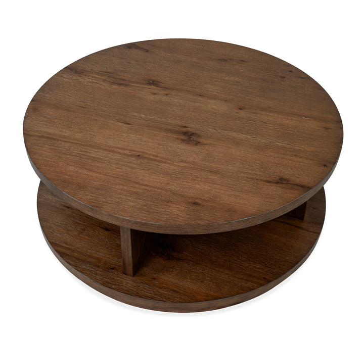 Oswald Brown Round Cocktail Table - T6576-45