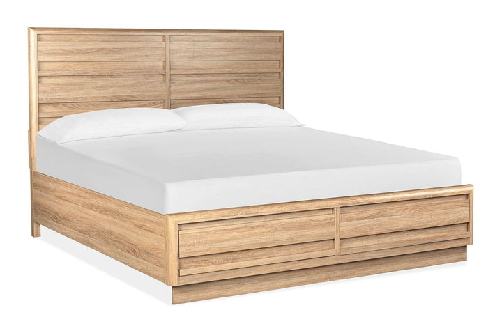 Brentwood Heights Provincial Brown King Panel Storage Bed - B6381-64A