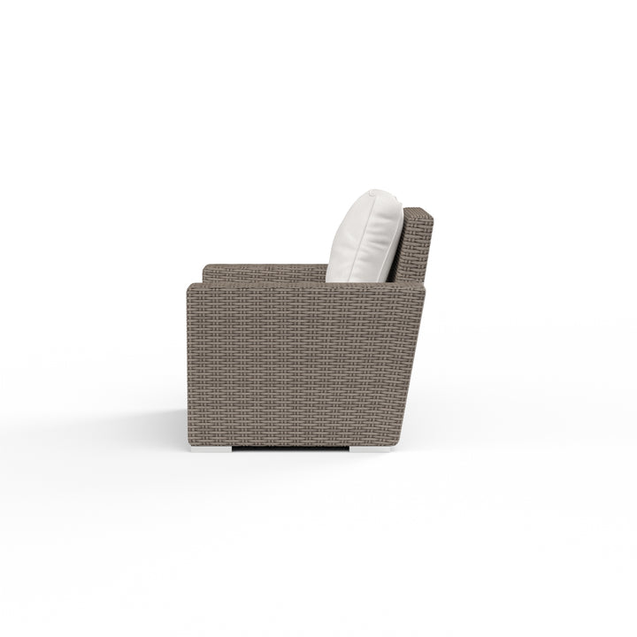 American Home Furniture | Sunset West - Coronado Club Chair in Canvas Flax w/ Self Welt