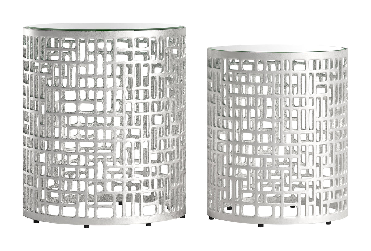 Reden Side Table Set (2-Piece) Silver - 110153