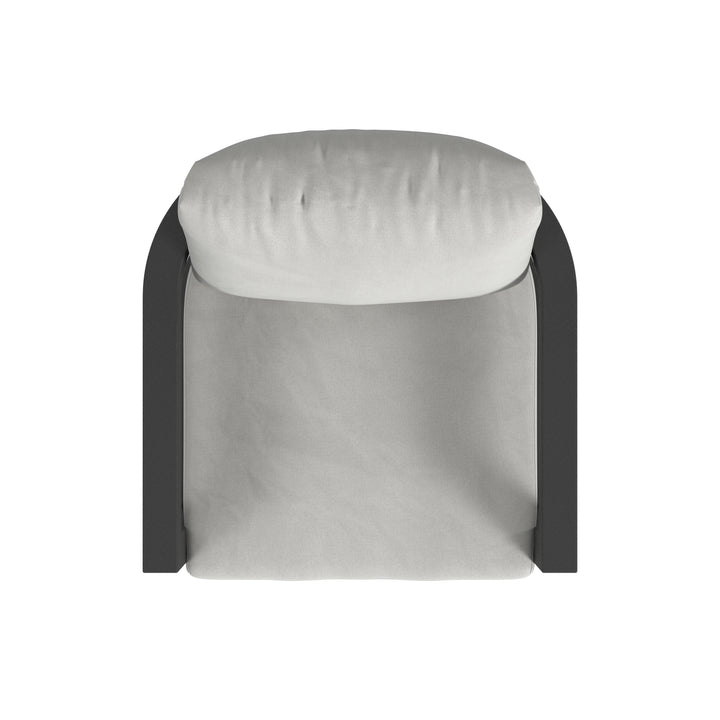 Malibu Dining Chair in Cast Silver, No Welt