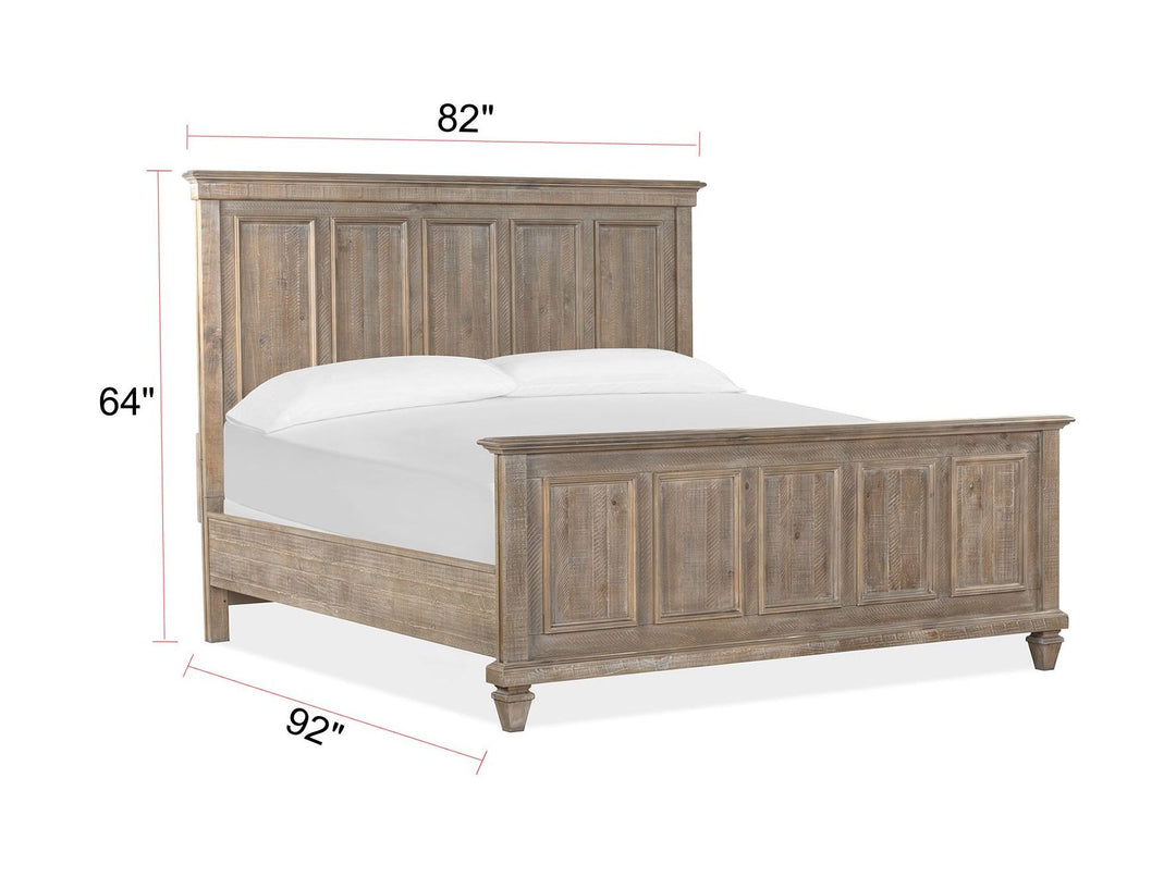 Lancaster Dovetail Grey California King Panel Bed - B4352-74