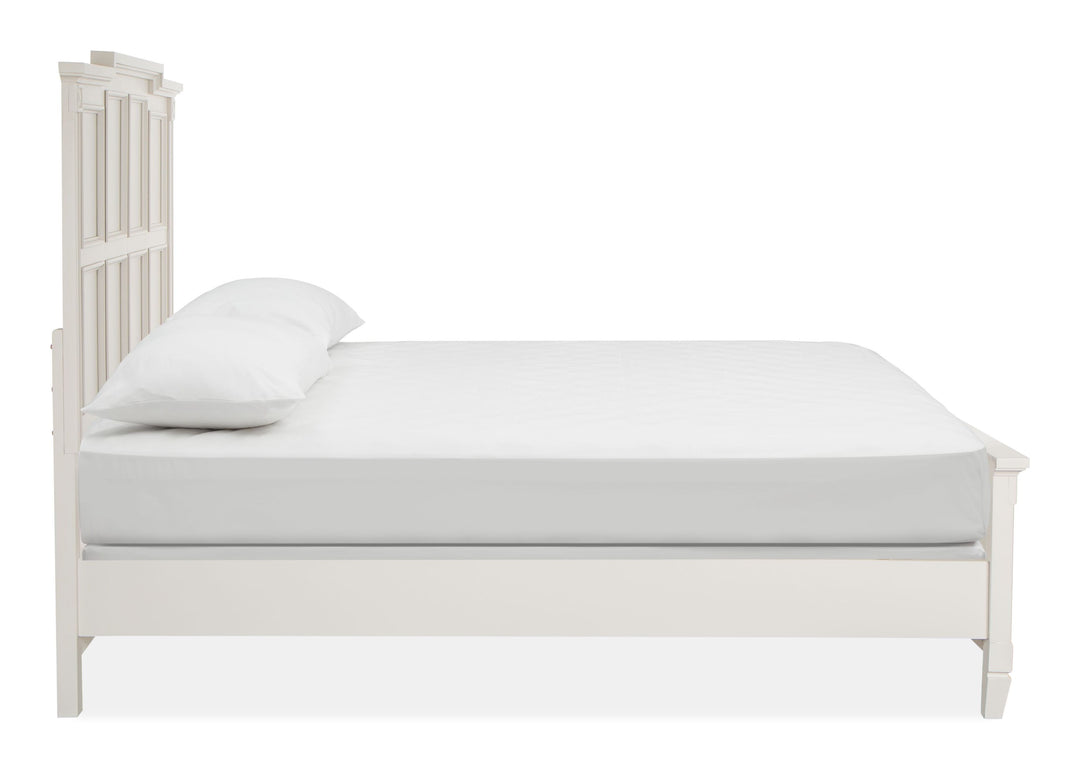 Willowbrook Egg Shell White Queen Panel Bed - B5324-54