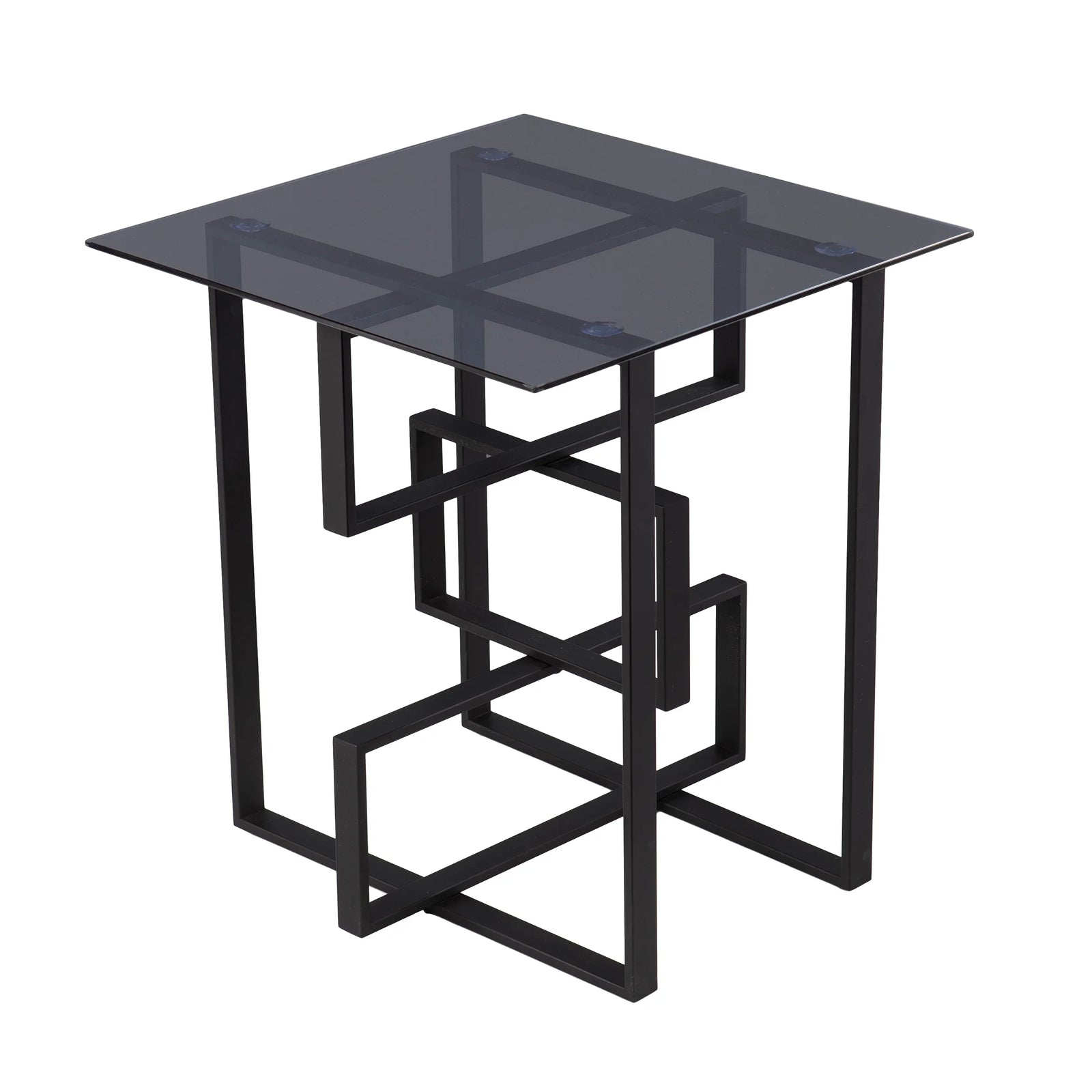 SEI Furniture Clanlin Glass-Top Accent Table ACCENT TABLES