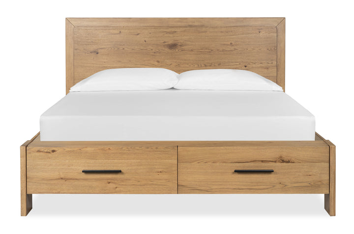 Davenport Rustic Caramel Panel Storage Bed