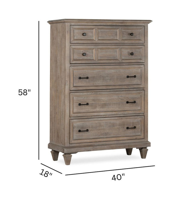 Lancaster Dovetail Grey Drawer Chest - B4352-10