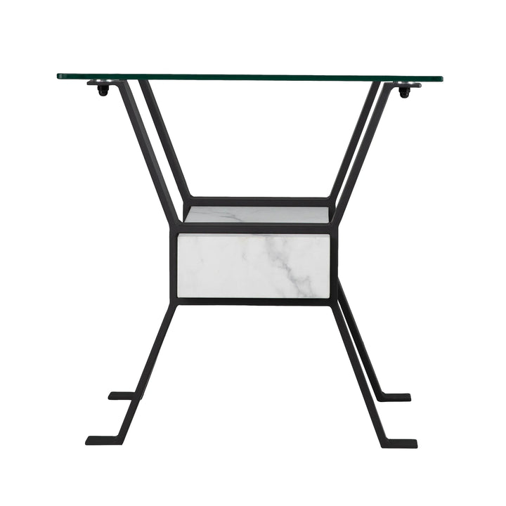 Darvette Glass-Top End Table - AmericanHomeFurniture