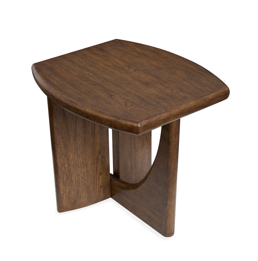 Phoebe Sienna Brown Rectangular End Table - T6385-03