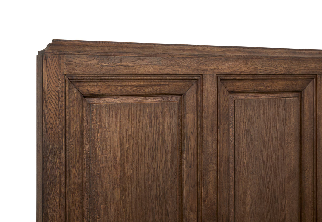 Groveland Park Antique Coffee King Panel Bed - B6532-64