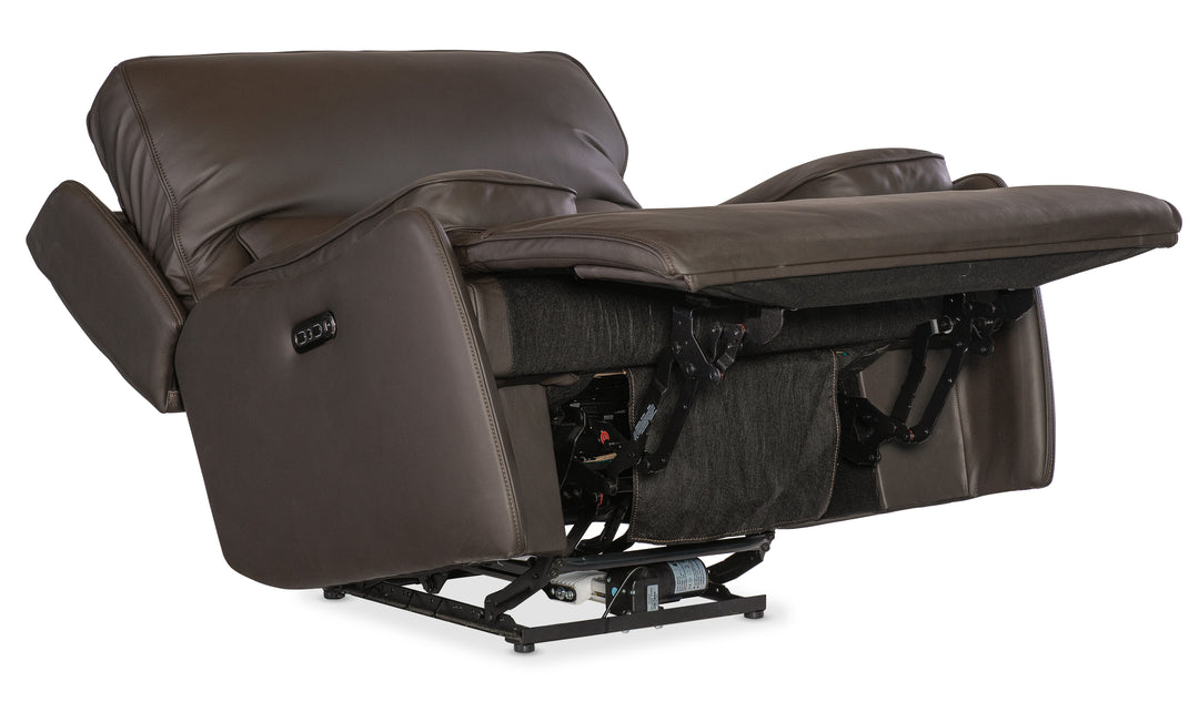 American Home Furniture | Hooker Furniture - Kramer Zero Gravity Power Recliner w/ Power Headrest - Brown