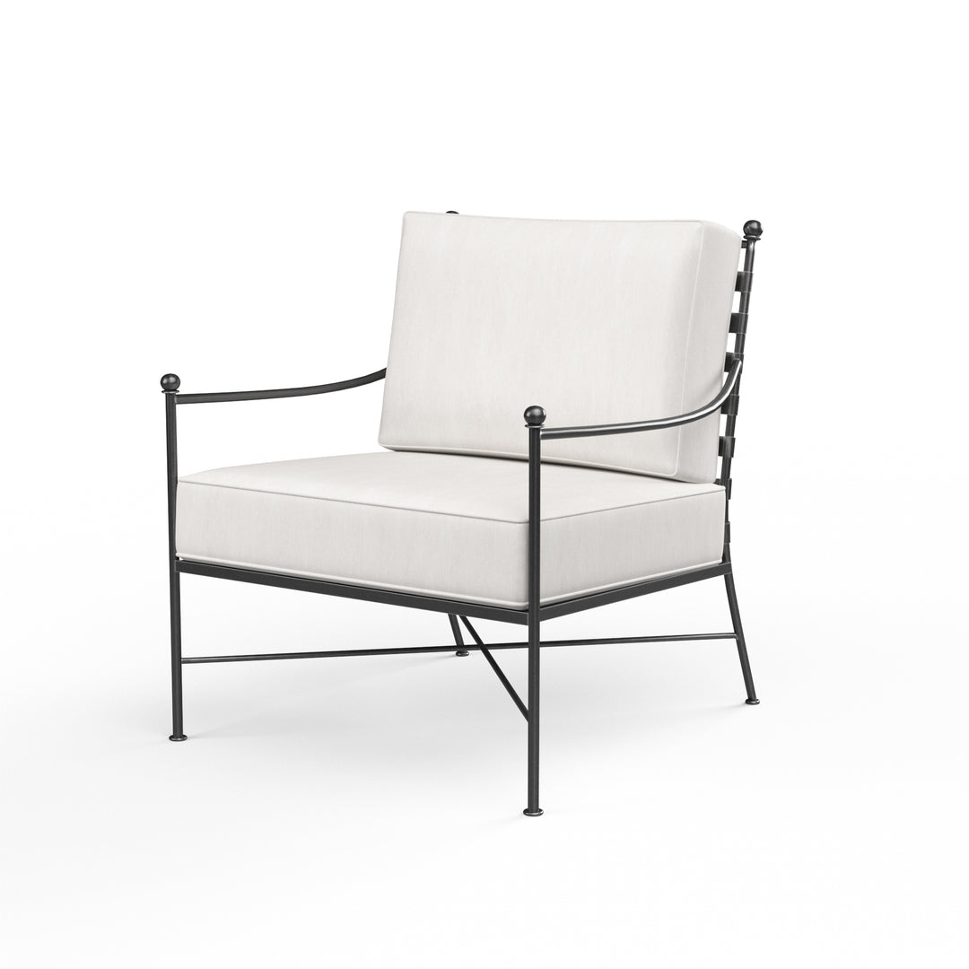 American Home Furniture | Sunset West - Provence Club Chair in Canvas Flax w/ Self Welt