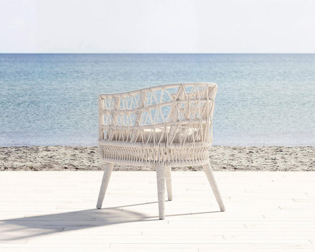 Dana Rope Dining Chair in Canvas Skyline w/ Self Welt