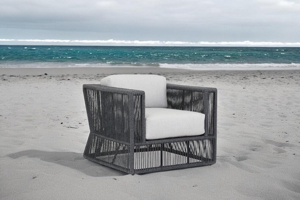 American Home Furniture | Sunset West - Milano Club Chair in Echo Ash w/ Self Welt