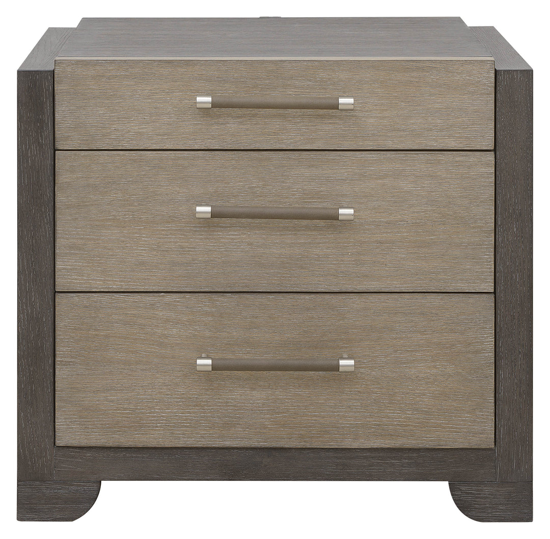 Anderson Park Moose Trail And Frontier Brown 3 Drawer Nightstand - P402140