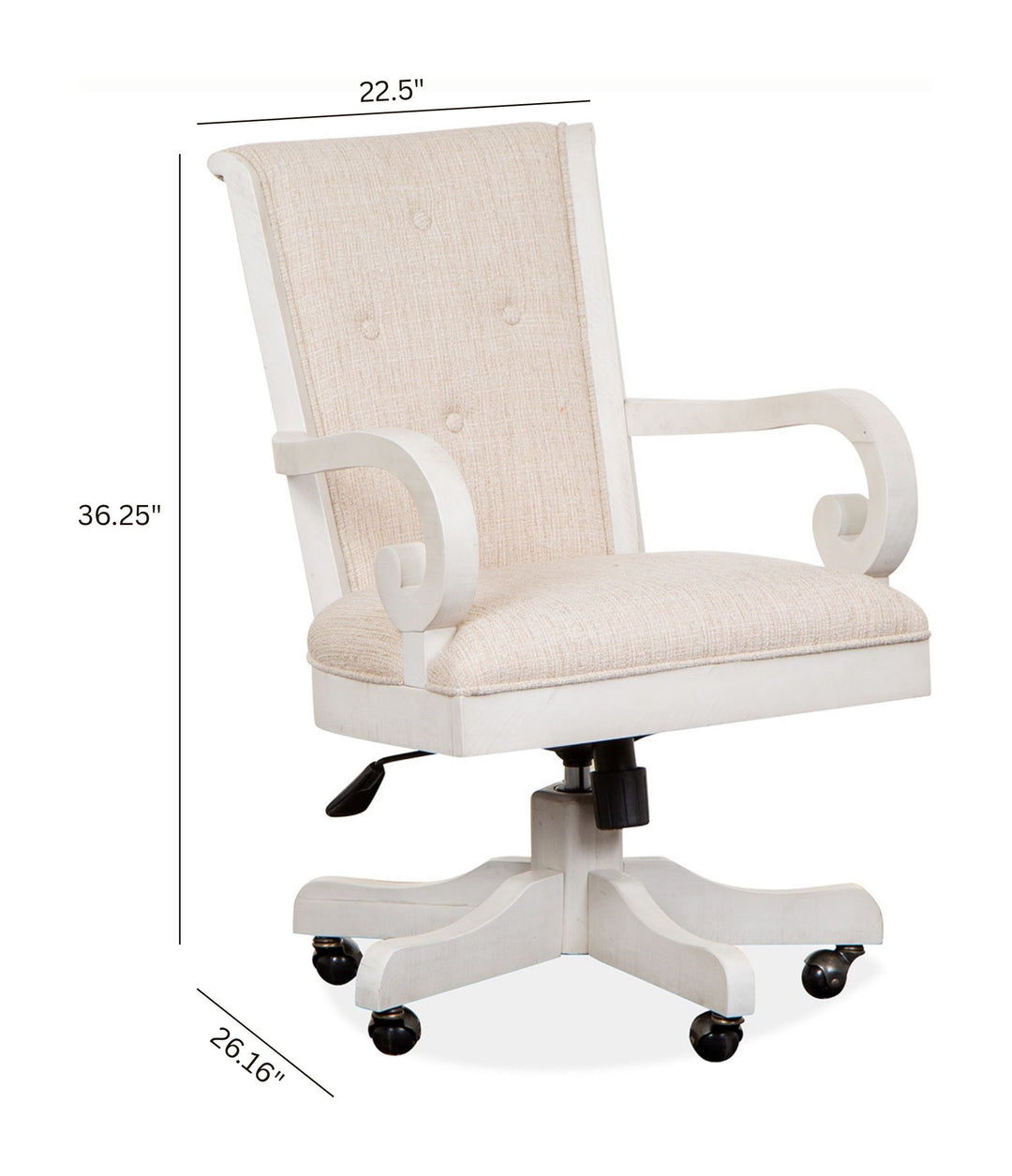 Bronwyn Alabaster Fully Upholstered Swivel Chair - H4436-83
