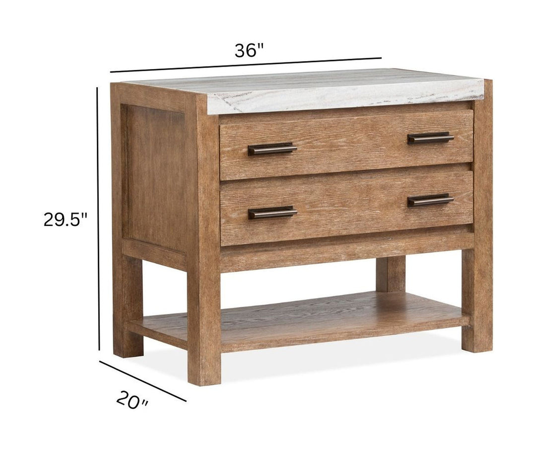 Plum Creek Sierra Brown Open Nightstand - B5768-05