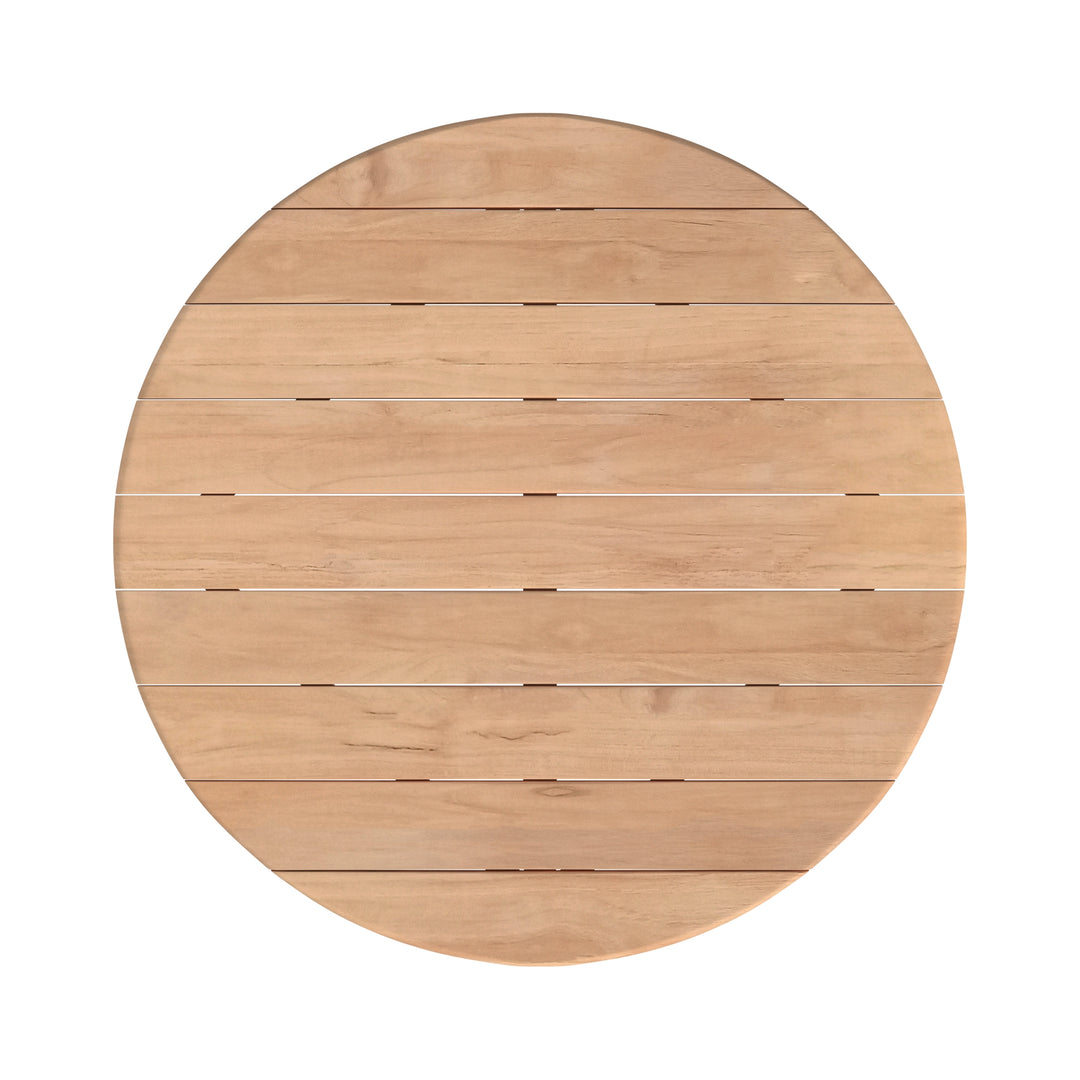 Natural Teak 56" Round Dining Table