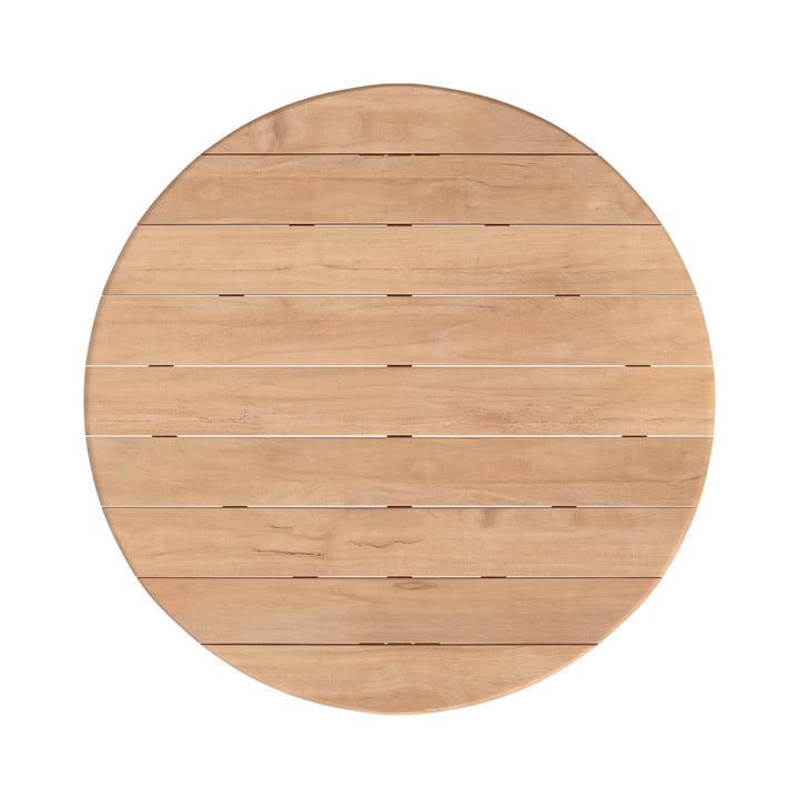 Natural Teak 56" Round Dining Table