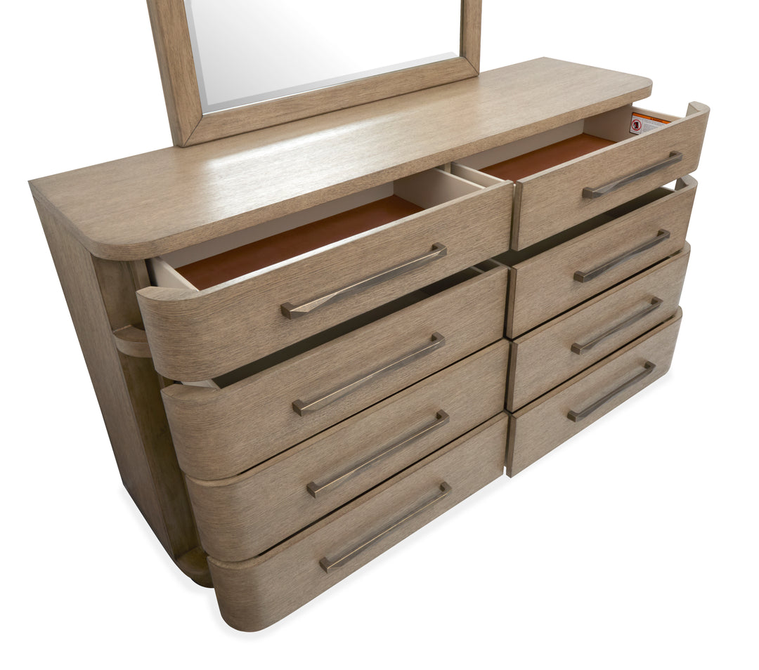 Thorne Amber Brown Double Drawer Dresser - B6593-22