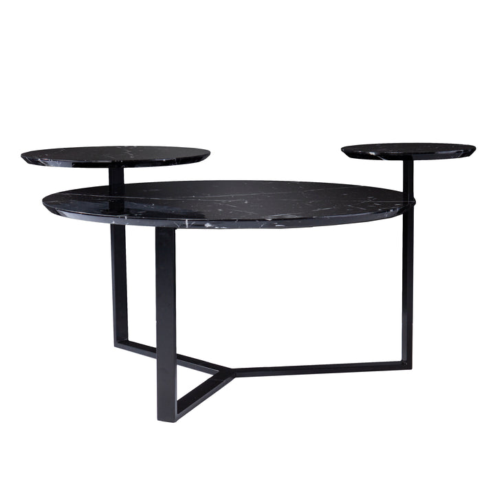 American Home Furniture | SEI Furniture - Saxelby Faux Marble Cocktail Table