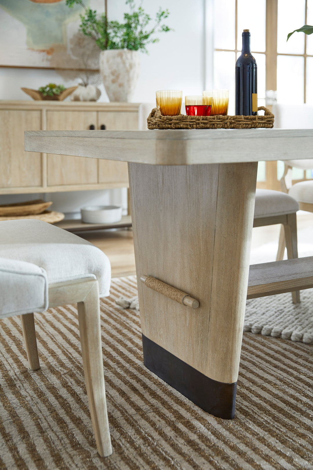 Sunset Cove Sanibel Brown Trestle Dining Table - D5783-21