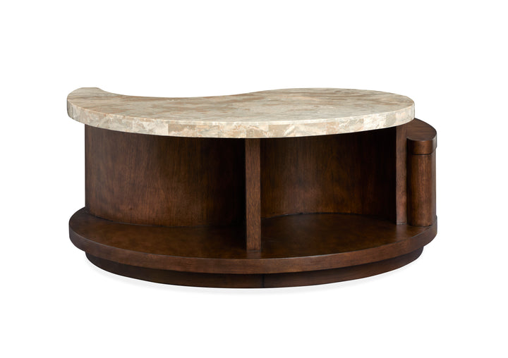 Mcpherson Burnt Umber Round Cocktail Table With Casters - T6351-45