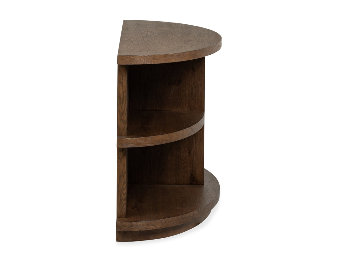 Oswald Brown Demilune Sofa Table - T6576-75