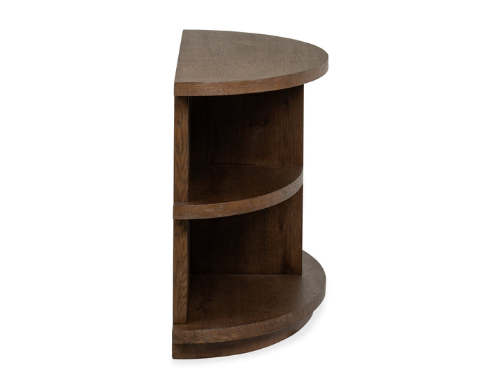 Oswald Brown Demilune Sofa Table - T6576-75