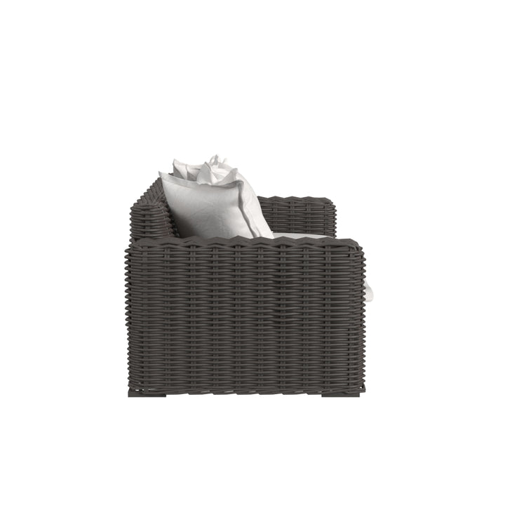 Cabo Loveseat in Soothe Pearl w/ Flange Welt