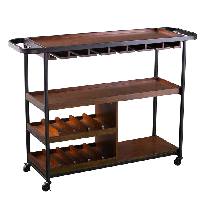 Tonsley Rolling Wine Cart - AmericanHomeFurniture