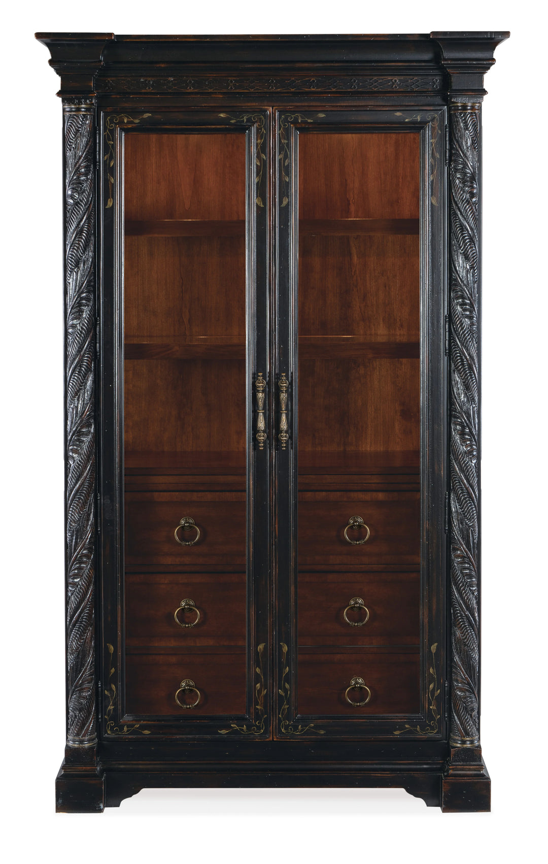 American Home Furniture Hooker Furniture Charleston Display Cabinet