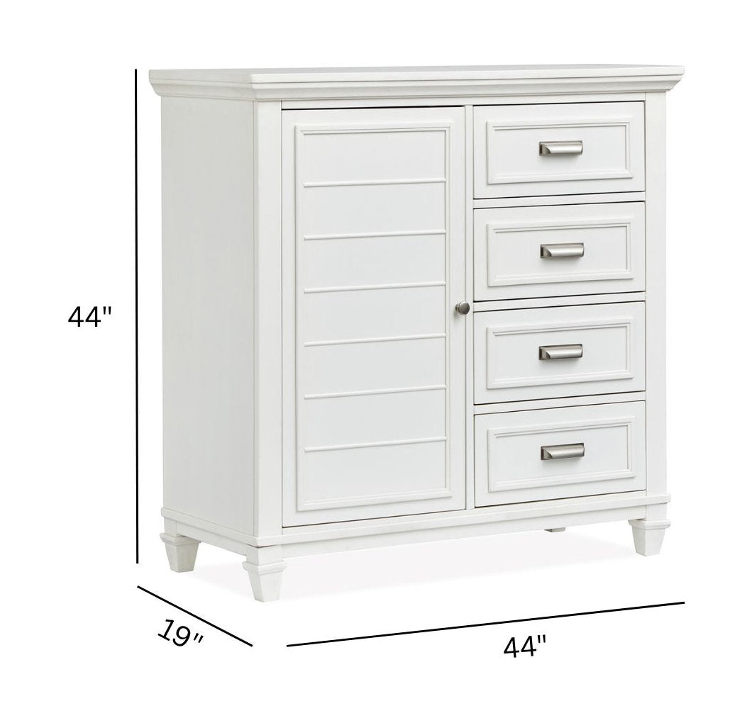 Charleston White Dove White Door Chest - B5611-13WH