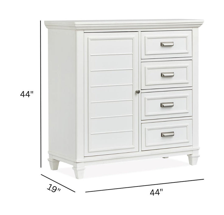 Charleston White Dove White Door Chest - B5611-13WH