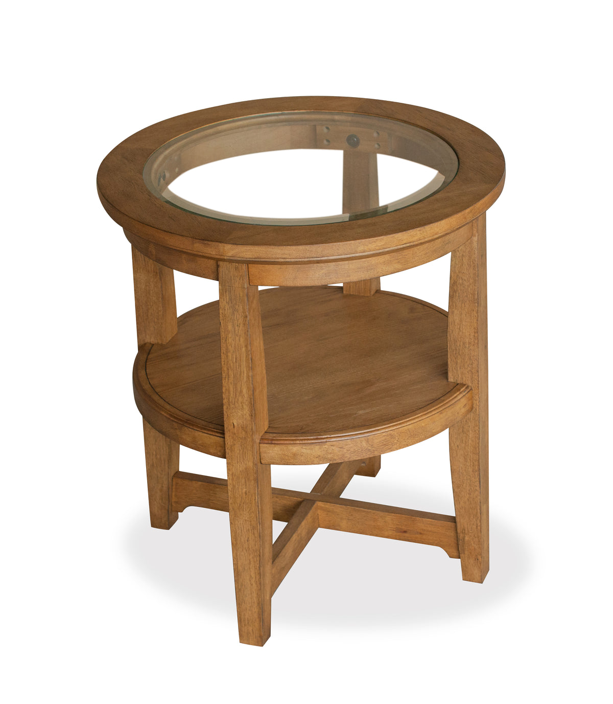 Durant Honey Brown Shelf End Table - T5814-02