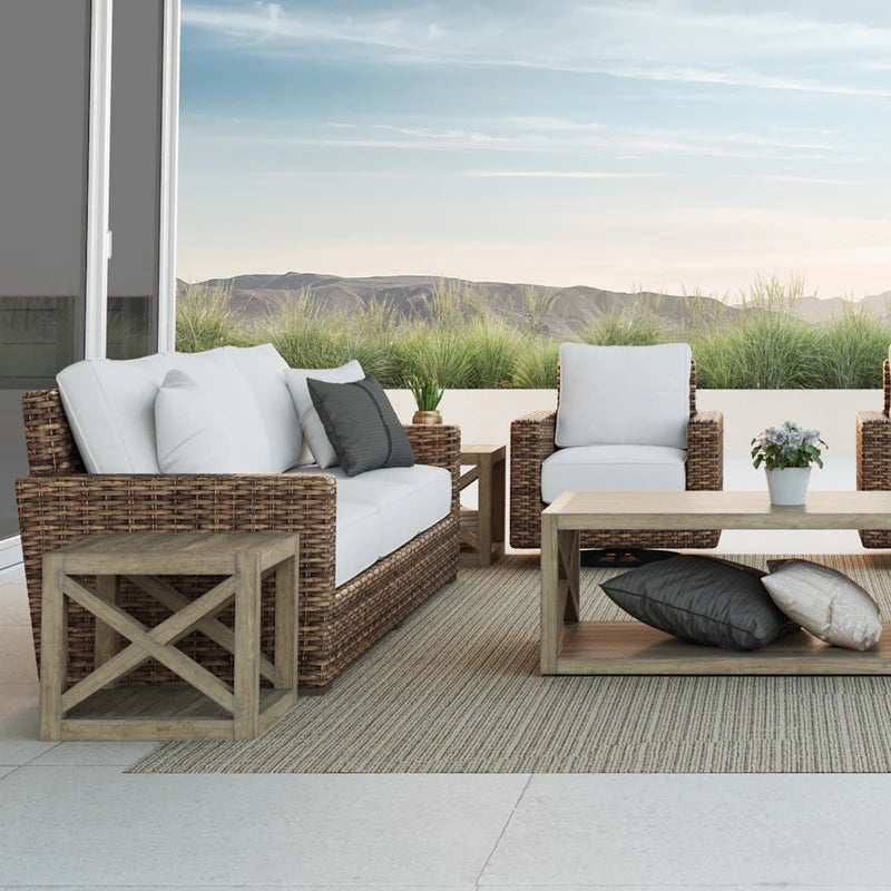 American Home Furniture | Sunset West - Coastal Teak X Coffee Table