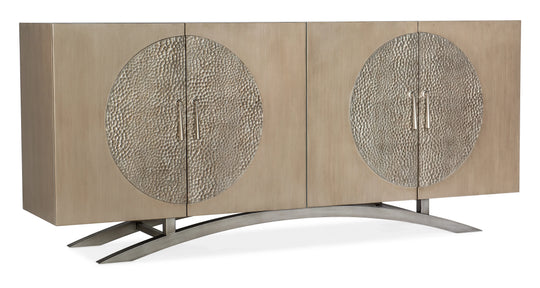 American Home Furniture Hooker Furniture Melange Nolita Four Door Entertainment Console