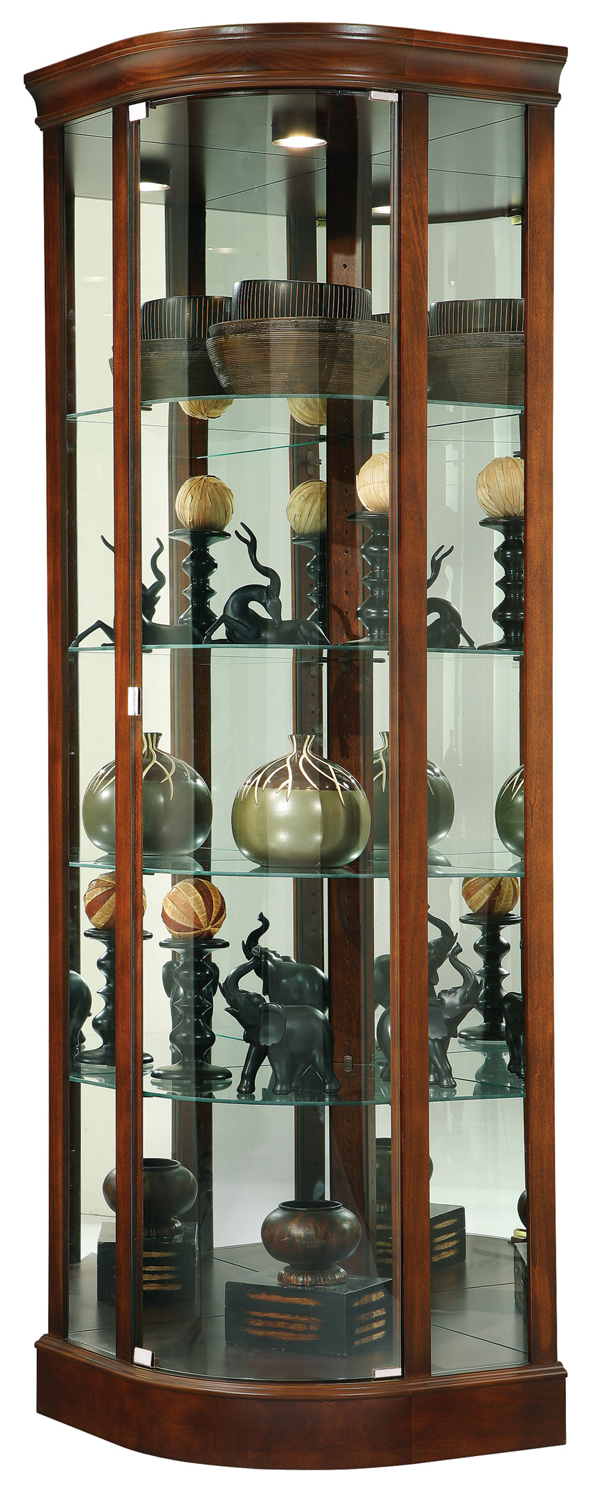 American Home Furniture | Howard Miller - Marlowe Corner Curio Cabinet