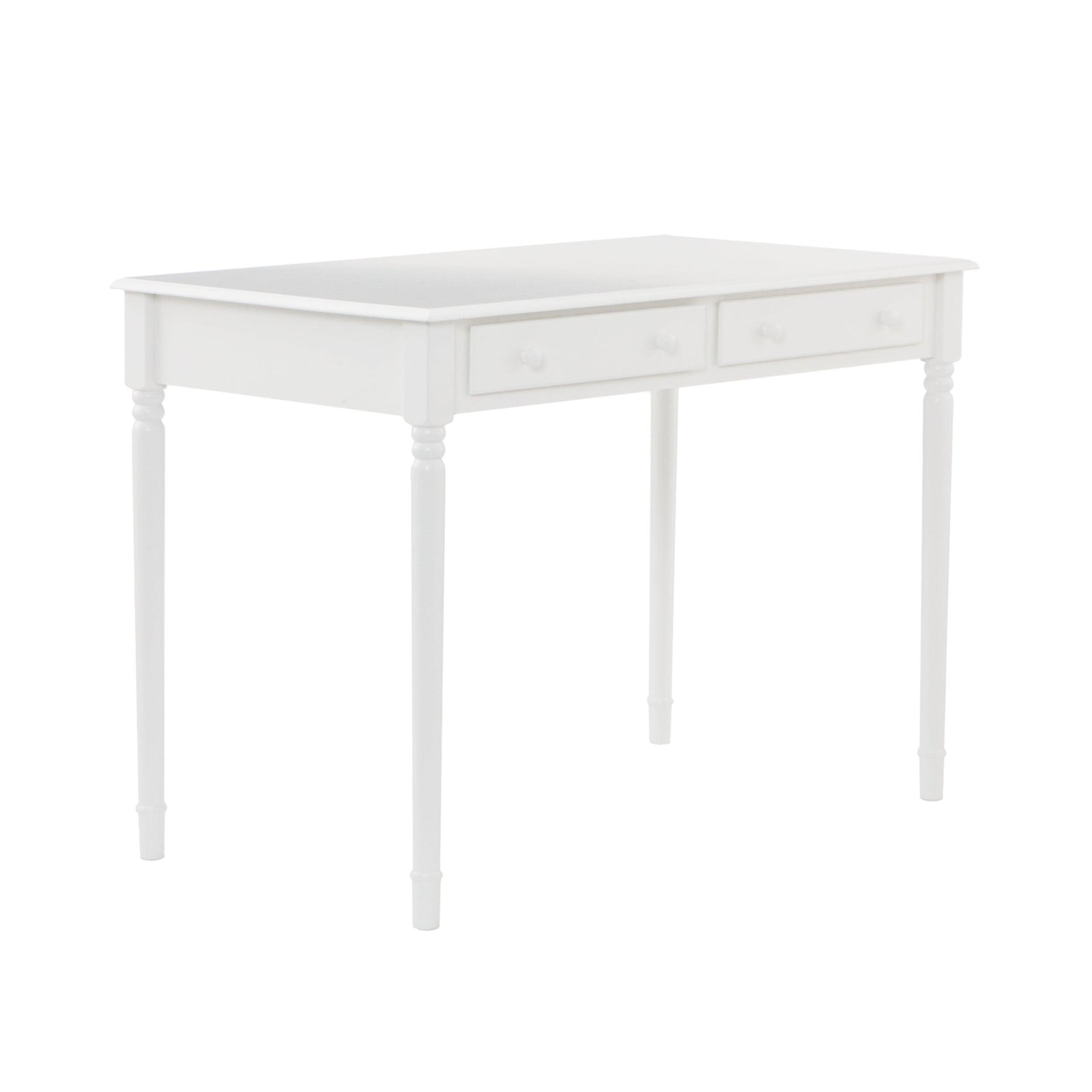 SEI Furniture Writing 2-Drawer Desk – Crisp White DESKS