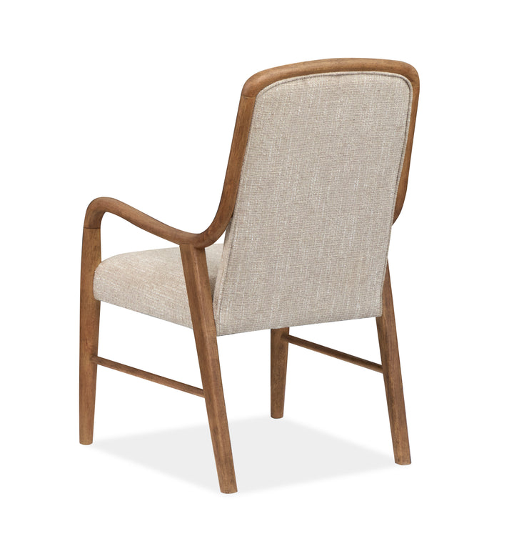 Woodward Dark Clove Wood Slat Back Arm Chair - Set of 2 - D6521-73