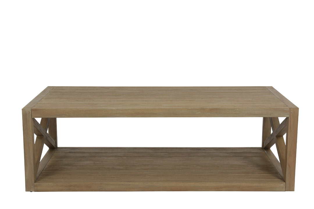 American Home Furniture | Sunset West - Coastal Teak X Coffee Table