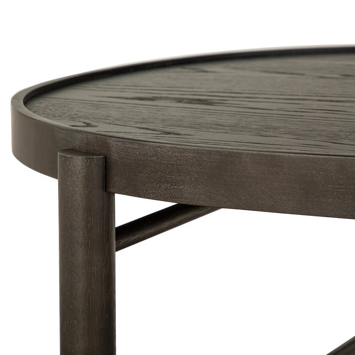 Hadleigh Black Coffee Bean Shaped Nesting Cocktail Table - T5711-52