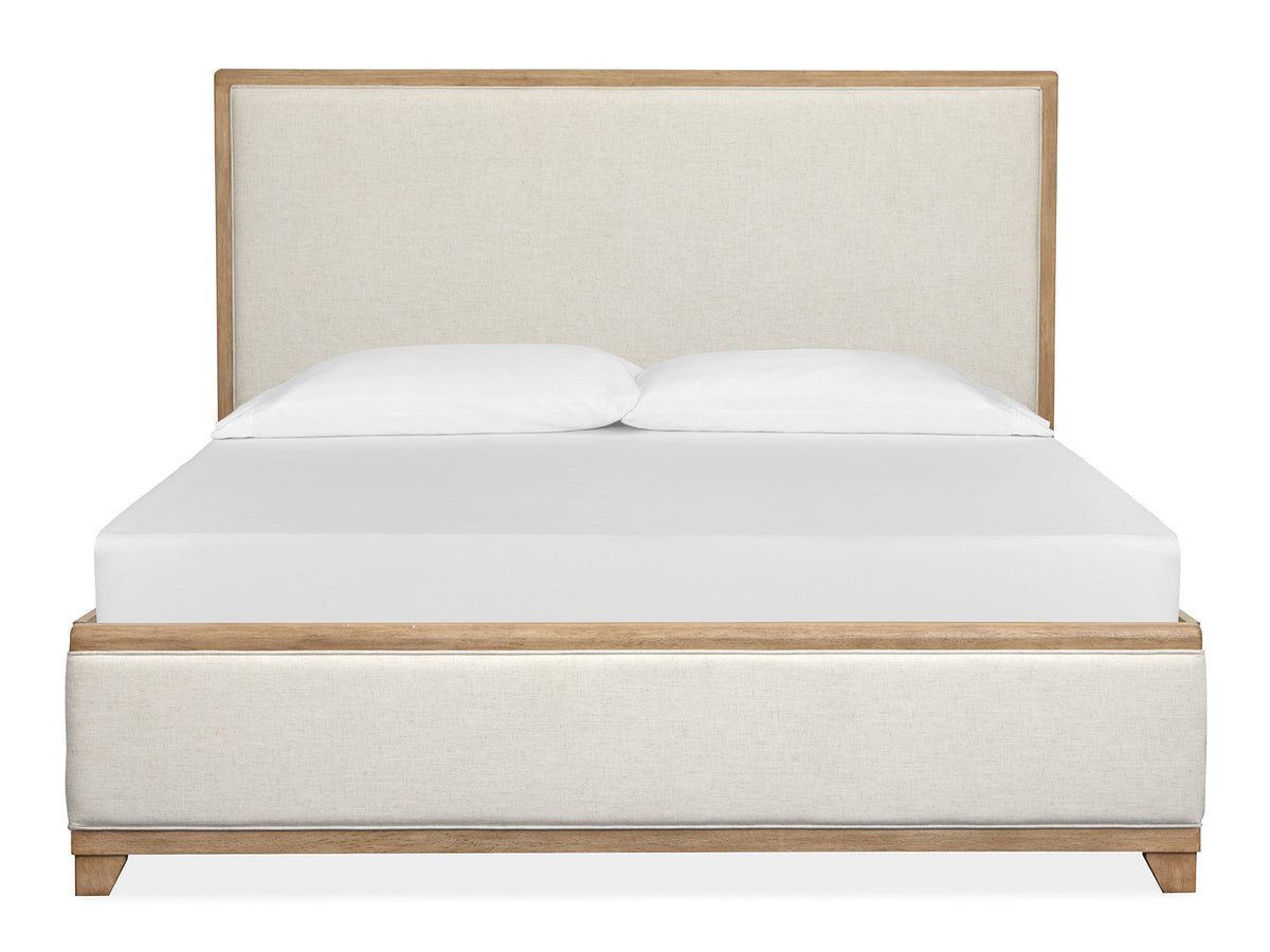Coventry Honey Wheat California King Upholstered Panel Bed - B6480-75