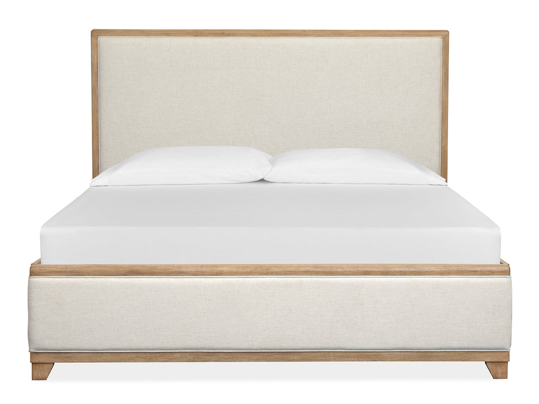 Coventry Honey Wheat Queen Upholstered Panel Bed - B6480-55