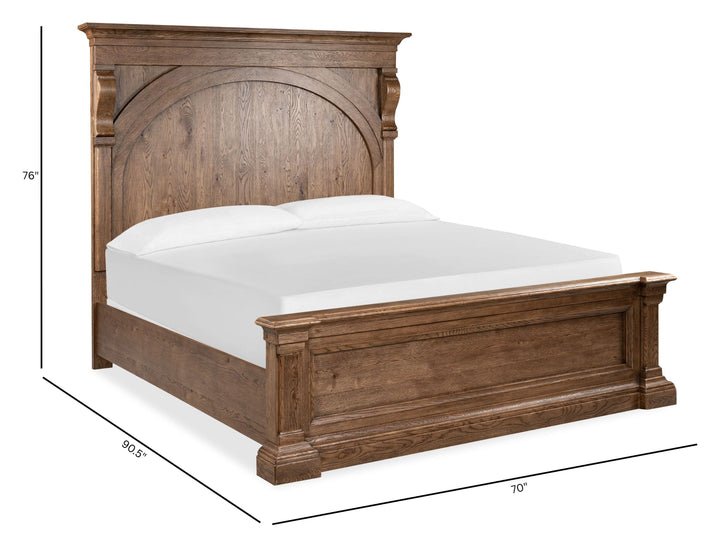 Gallant Grove Brown Queen Panel Bed - BP444-170QN