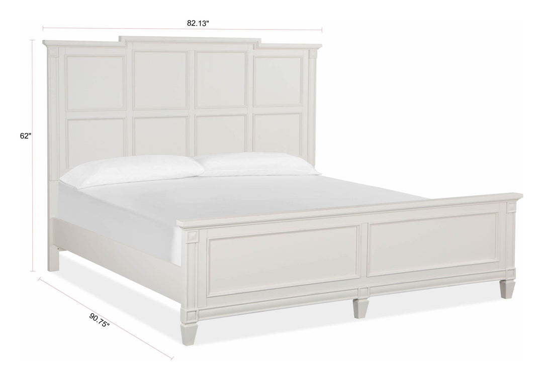 Willowbrook Egg Shell White Panel Bed