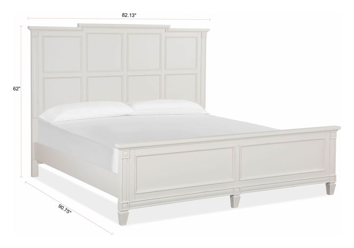 Willowbrook Egg Shell White Panel Bed
