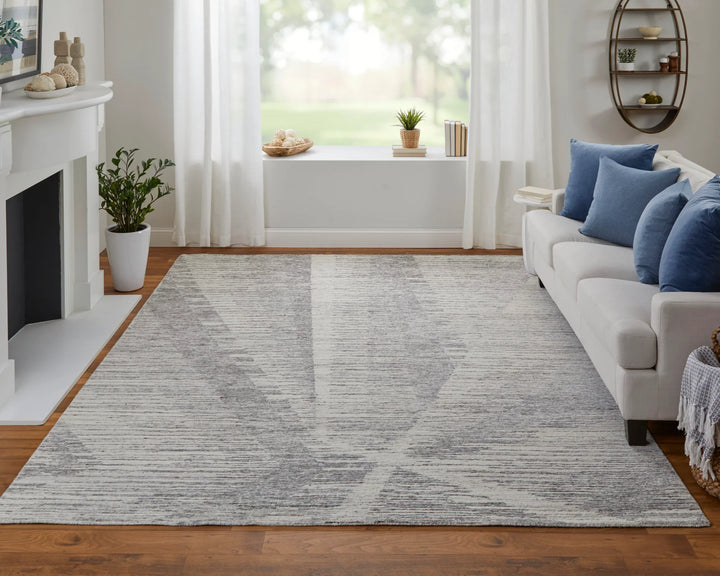 Rectangle/Taupe-Ivory